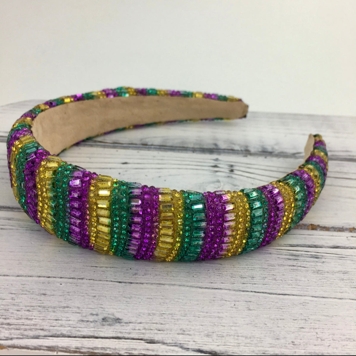 Mardi Gras Beaded Headband