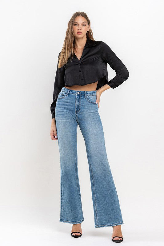 High Rise Wide Leg Jeans