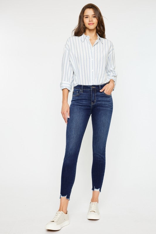 Mid Rise, Ankle Skinny Jeans